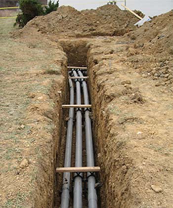 Power Upgrade Conduit in Trenching