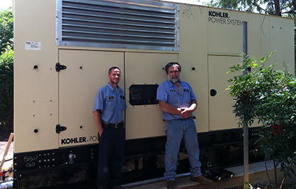 Graphic Electric Inc installed Kohler Power System